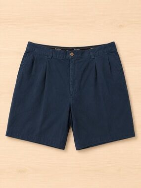 Tommy Bahama 100% Silk Pleated Resort Shorts Men’s 44 Navy